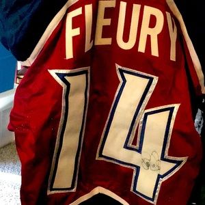 Colorado Avalanche Xl Autographed Theo Fleury